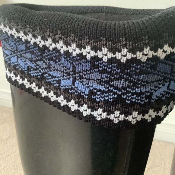 HUNTER Nordique blue socks for knee high boots - Picture 5 of 6